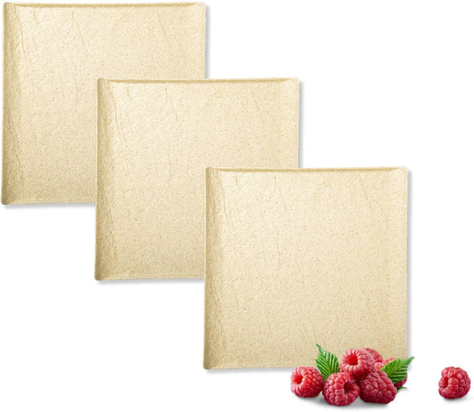 Wilmax England Vierkante Borden 17x17cm 3-delige Set Sandstone