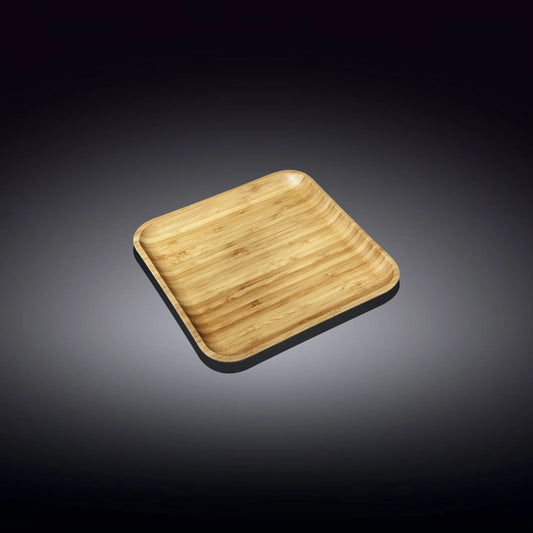 Wilmax Bamboe Bord 10x10 cm Natuurlijk WL-771017/A