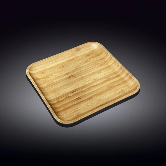 Wilmax Bamboe Bord 25,5x25,5 cm Natuur
