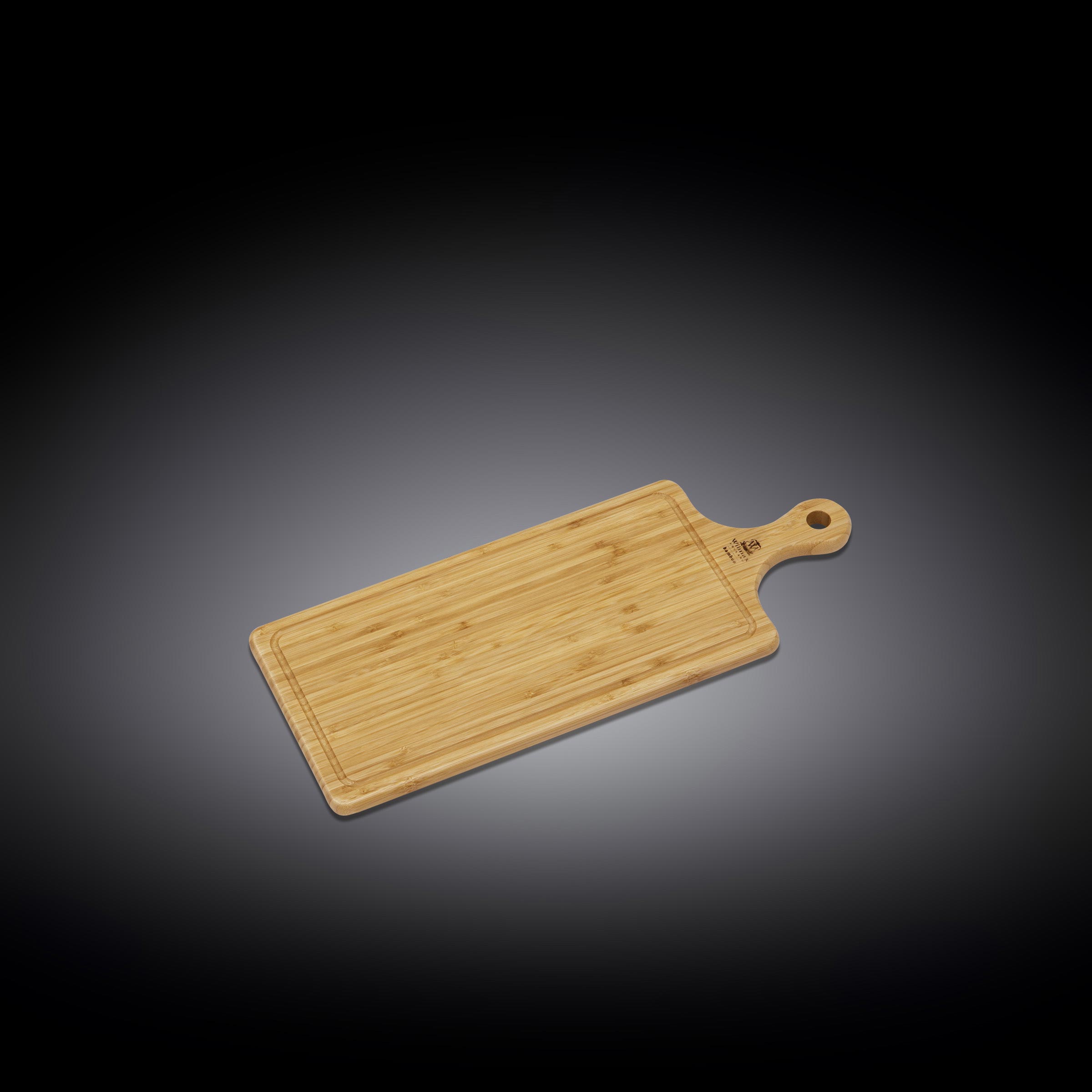 Wilmax Bamboe Serveerplank met handvat 50x20 cm Natuurlijk