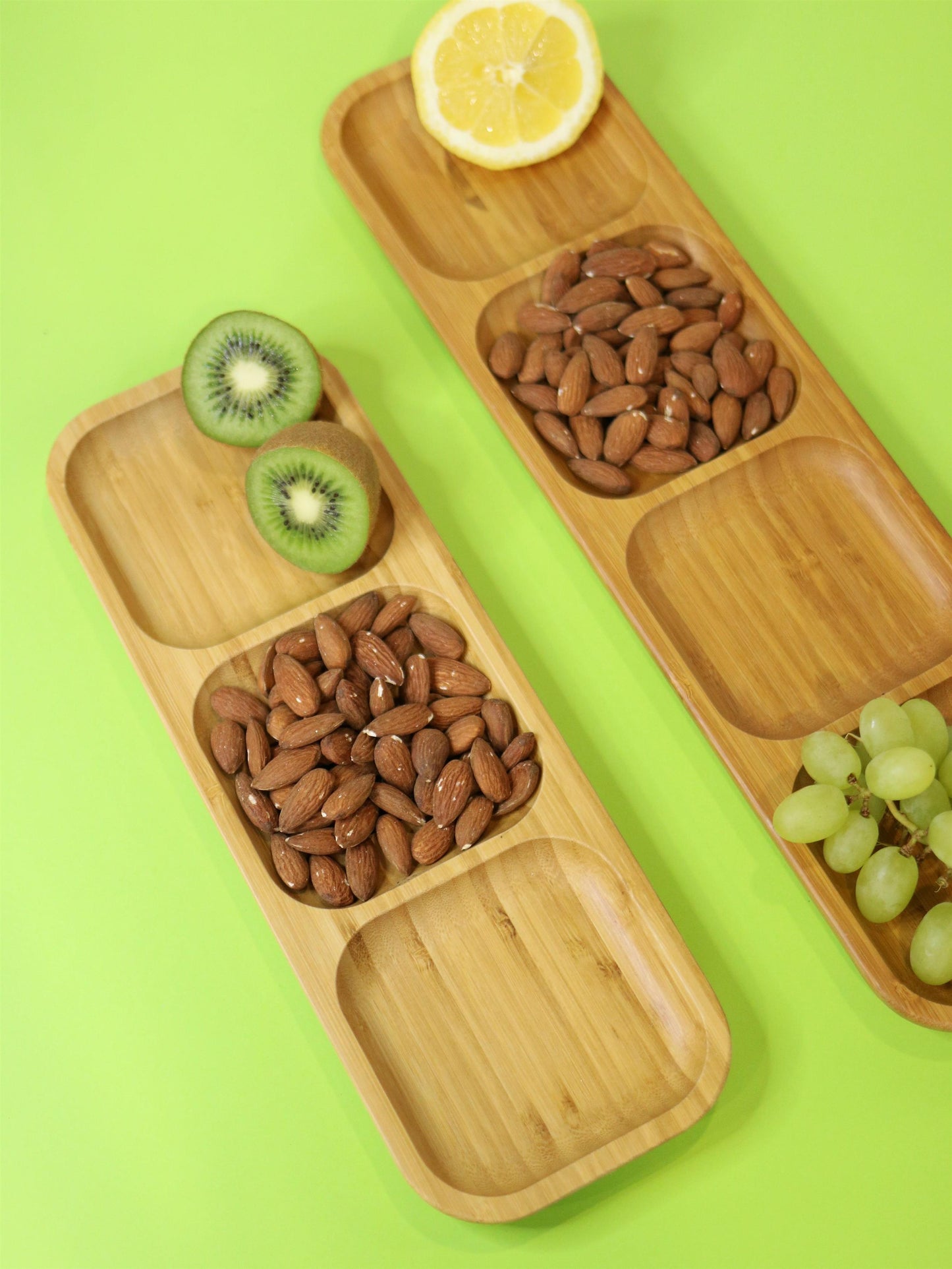 Wilmax Bambus Servierplatte mit Fächern, 43 x 11,5 cm – WL-771225/A