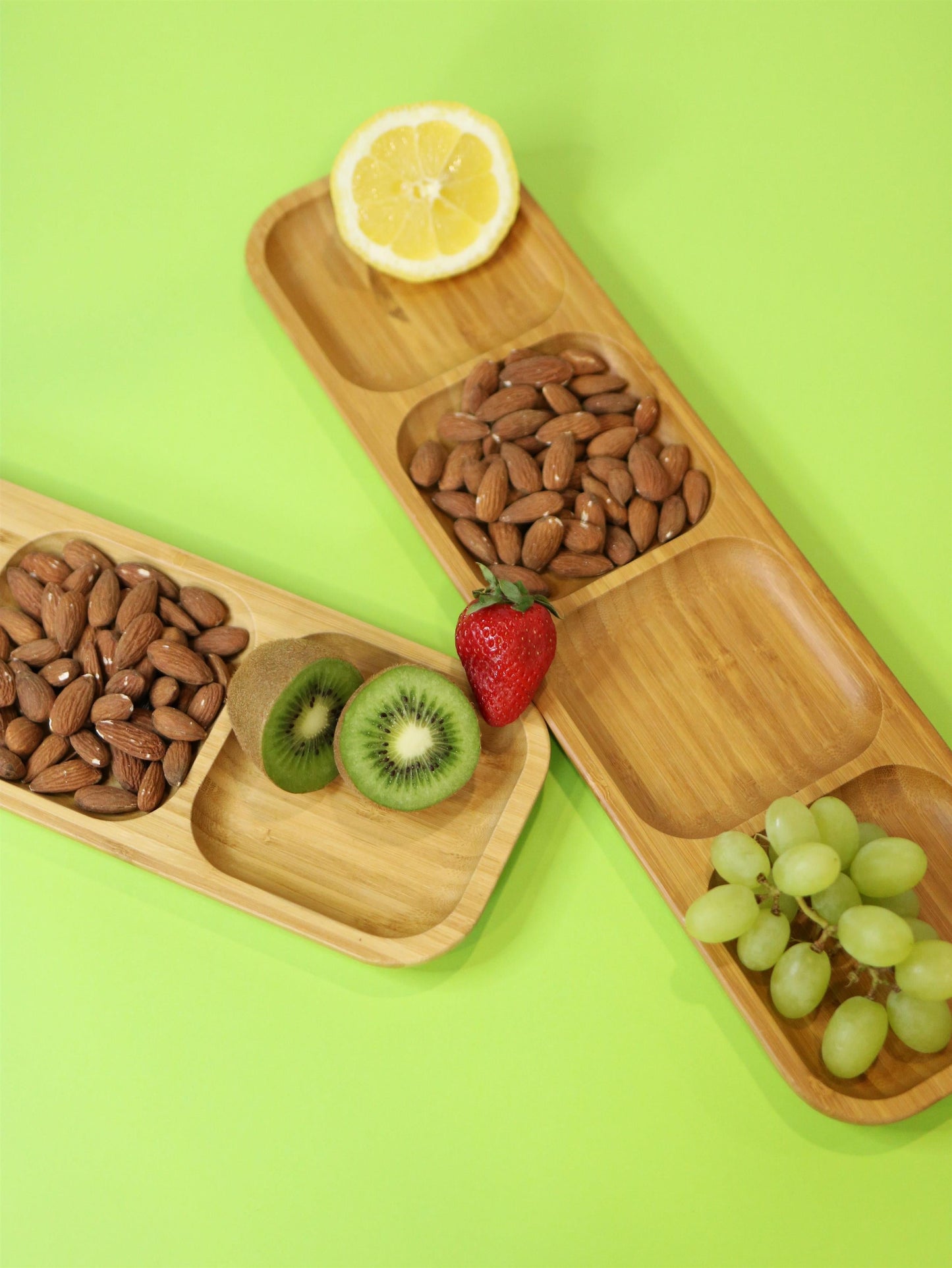 Wilmax Bambus Servierplatte mit Fächern, 43 x 11,5 cm – WL-771225/A