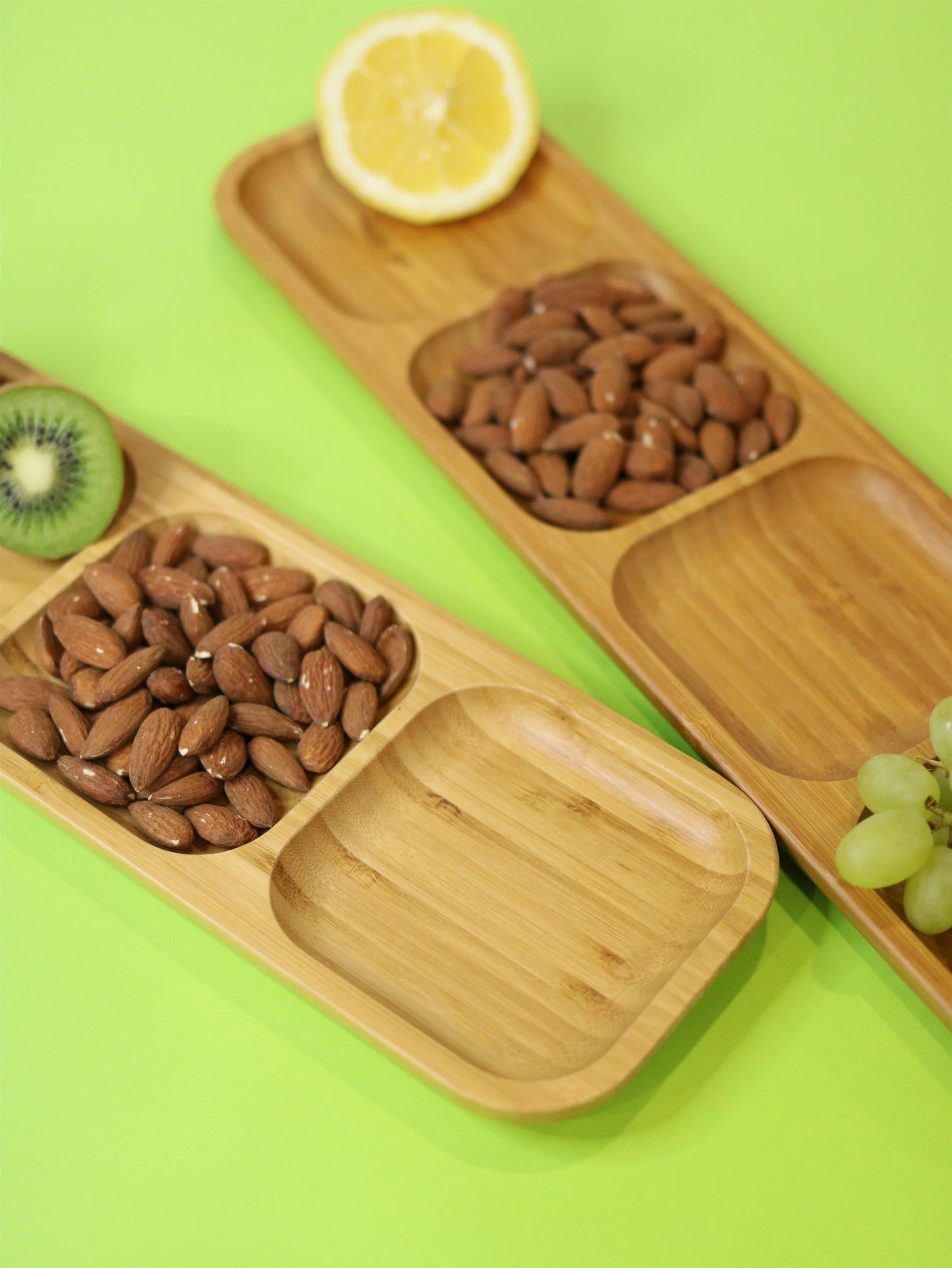 Wilmax Bambus Servierplatte mit Fächern, 43 x 11,5 cm – WL-771225/A