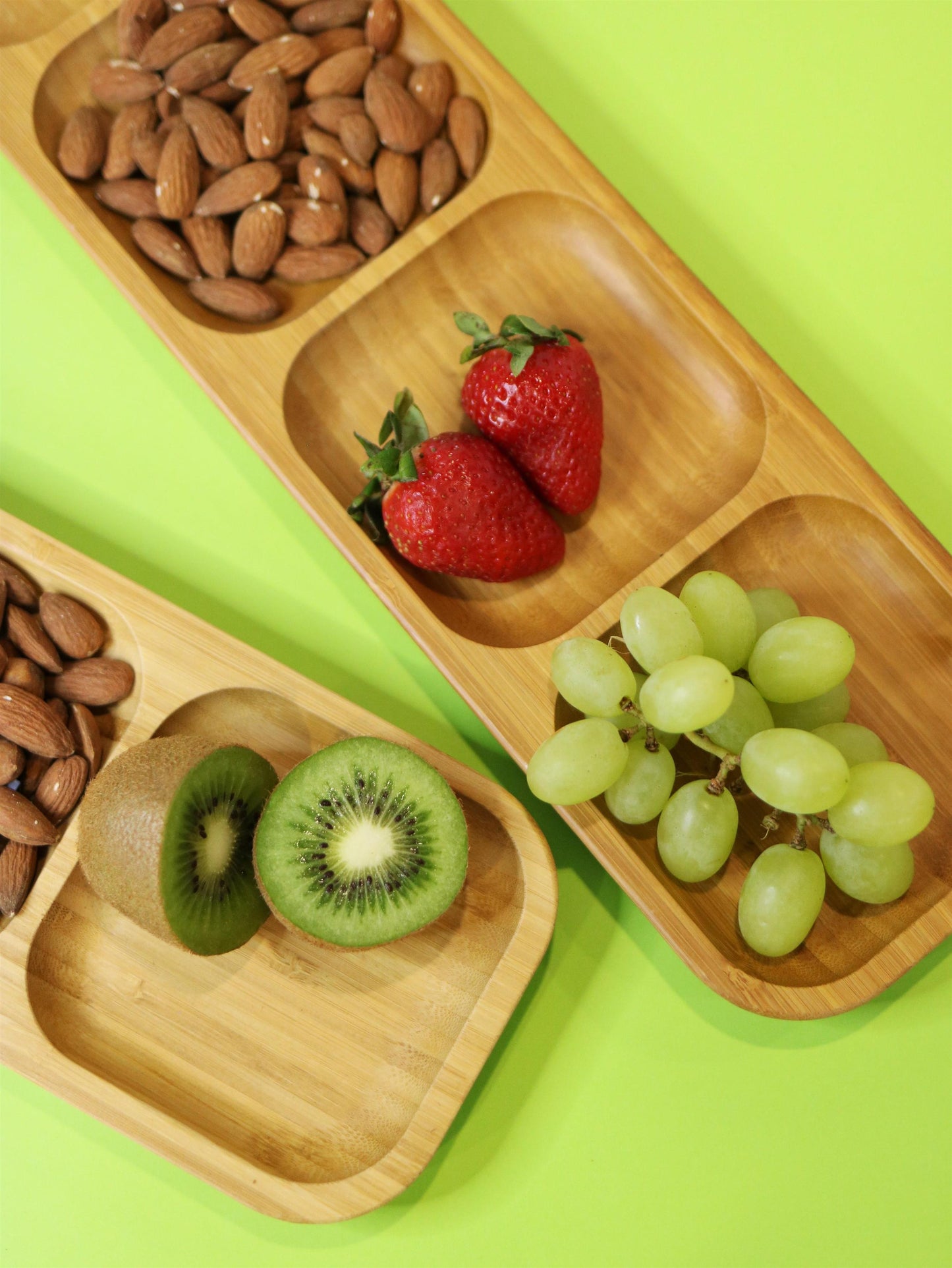 Wilmax Bambus Servierplatte mit Fächern, 43 x 11,5 cm – WL-771225/A