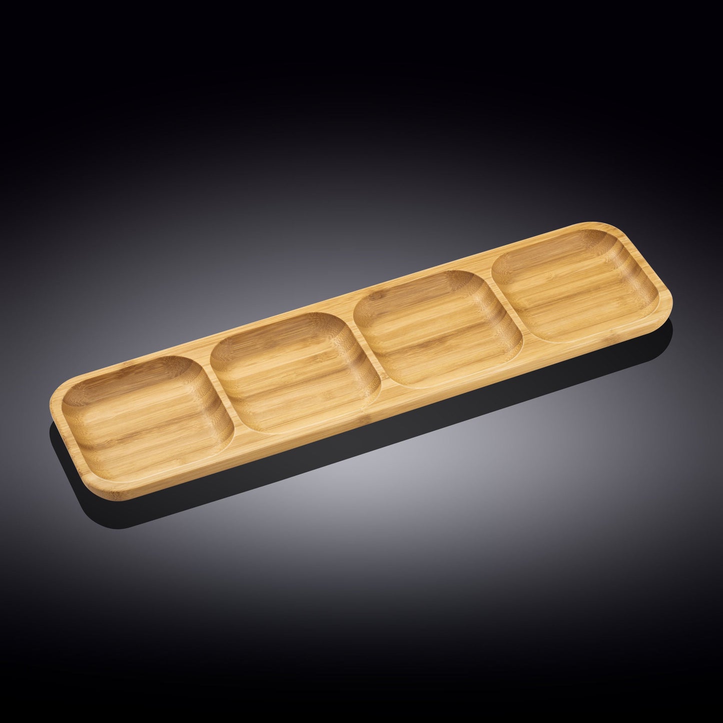 Wilmax Bamboe Serveerplank 3 Vakken 43x11,5 Natuur WL-771225/A