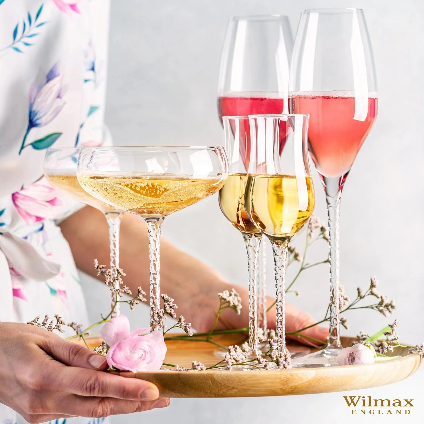 Wilmax England Champagnefluit Kristalglas 300ml 2-delig