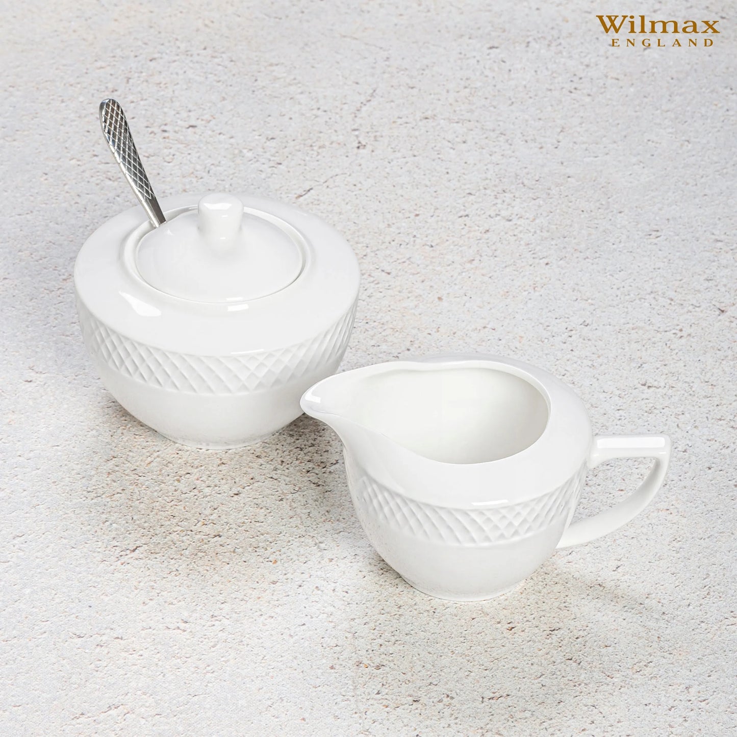 Wilmax England Suikerpot 340 ml Wit Porselein