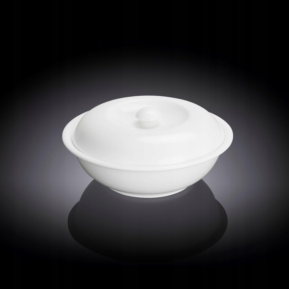 Wilmax Schaal met deksel, porselein wit, 1700 ml 26 cm