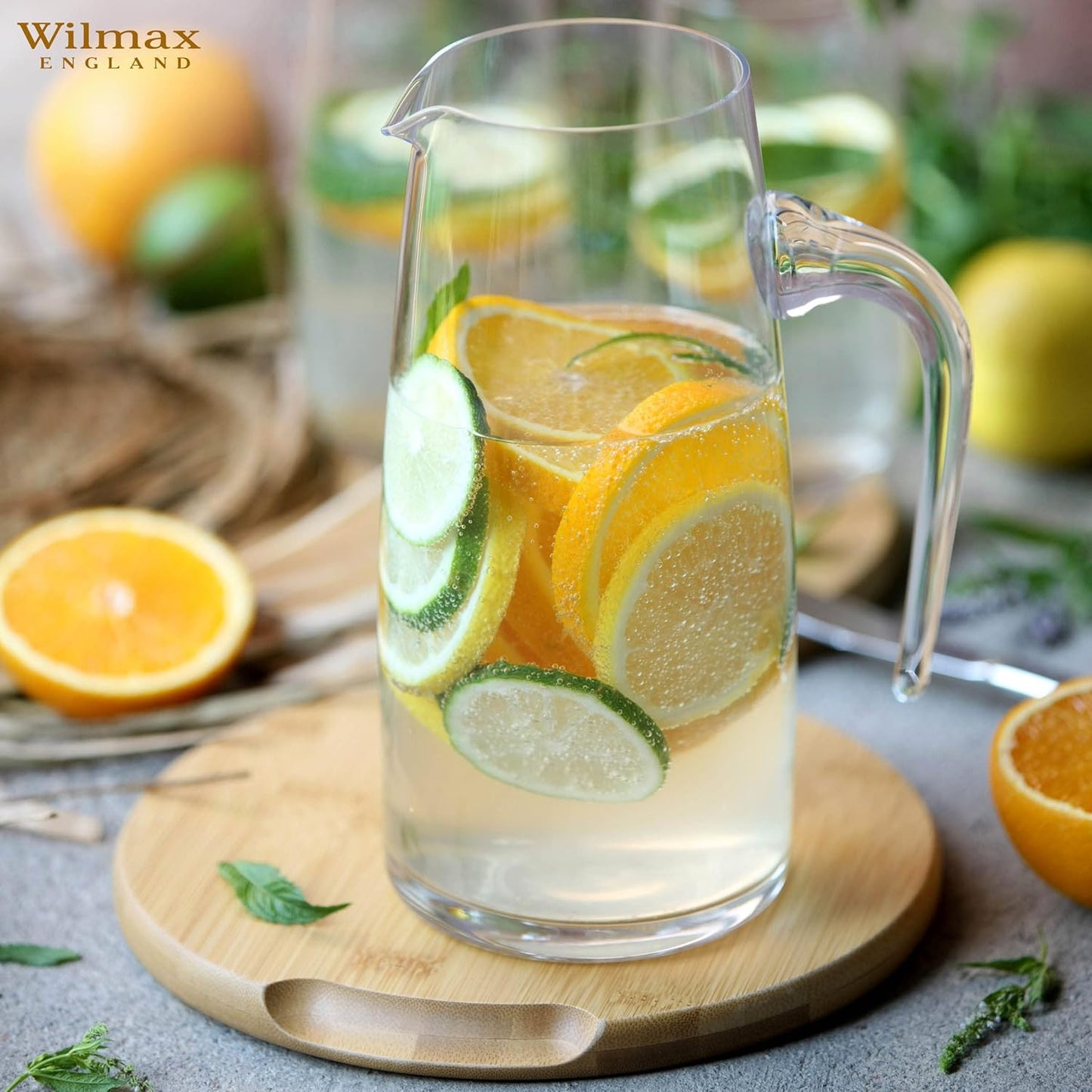 Wilmax Gläser- & Karaffen-Set, 6 Drinkgläser & 1 Karaffe, WL-888306/1C-888024/A6