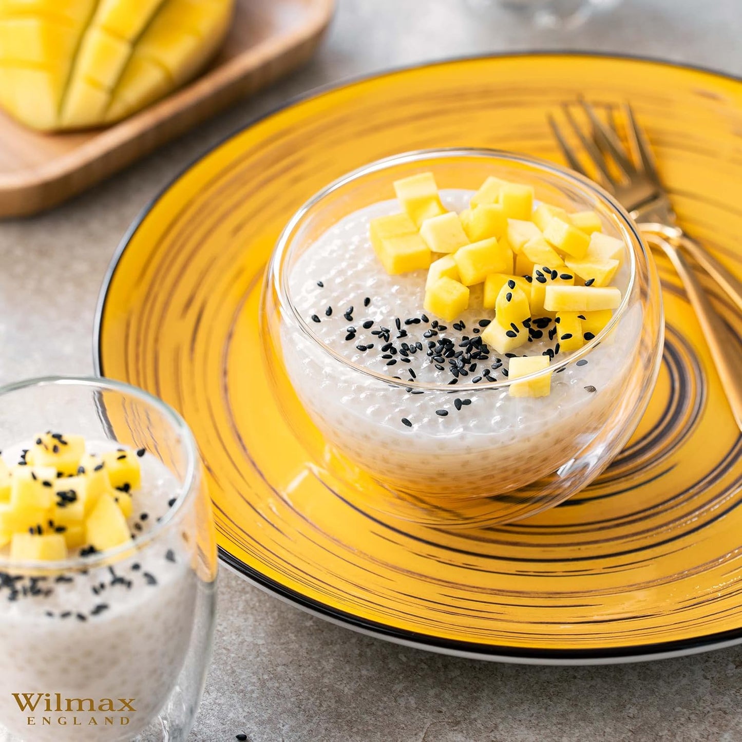 Wilmax SPIRAL Runder Teller 25 cm gelb kratzfest WL-669414/A2