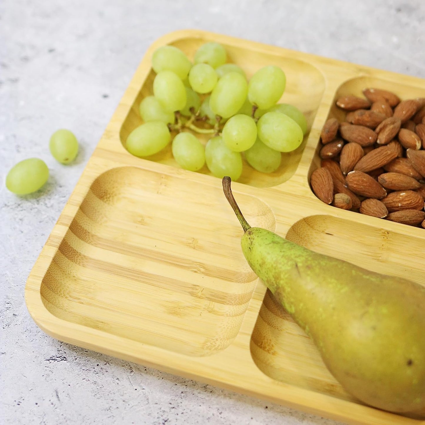 Wilmax Quadrat-Schale aus Bambus 22 x 22 cm WL-771220/A