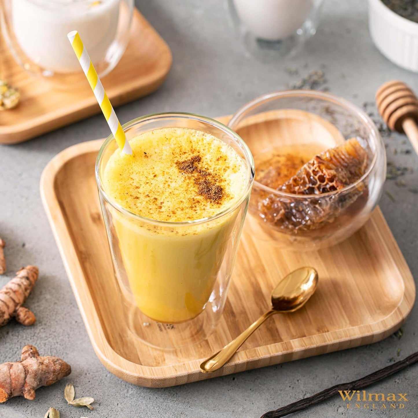 Wilmax Bambus Teller 25,5 x 25,5 cm natürlich WL-771023/A