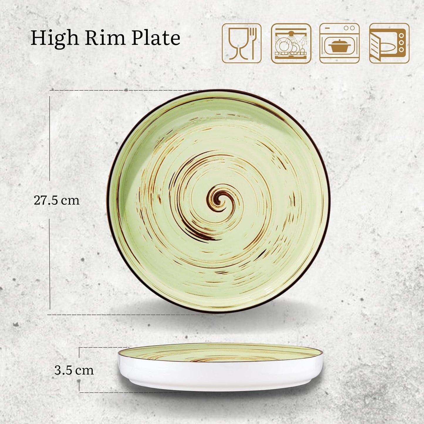 Wilmax runder Teller 28 cm, ColorBoom Kollektion WL-669120/A