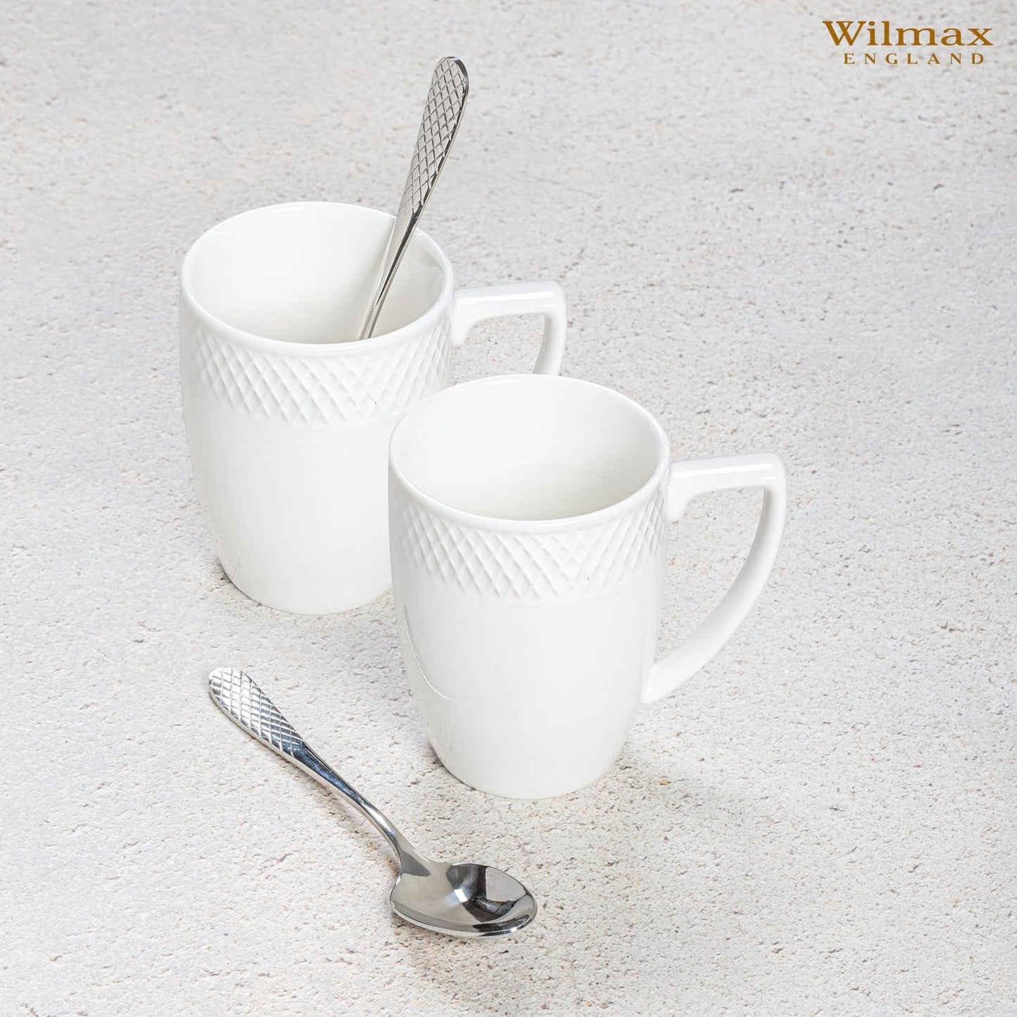 Wilmax Kaffee- und Teelöffel 14 cm Edelstahl, Set mit 6 Stück – WL-999203/6C