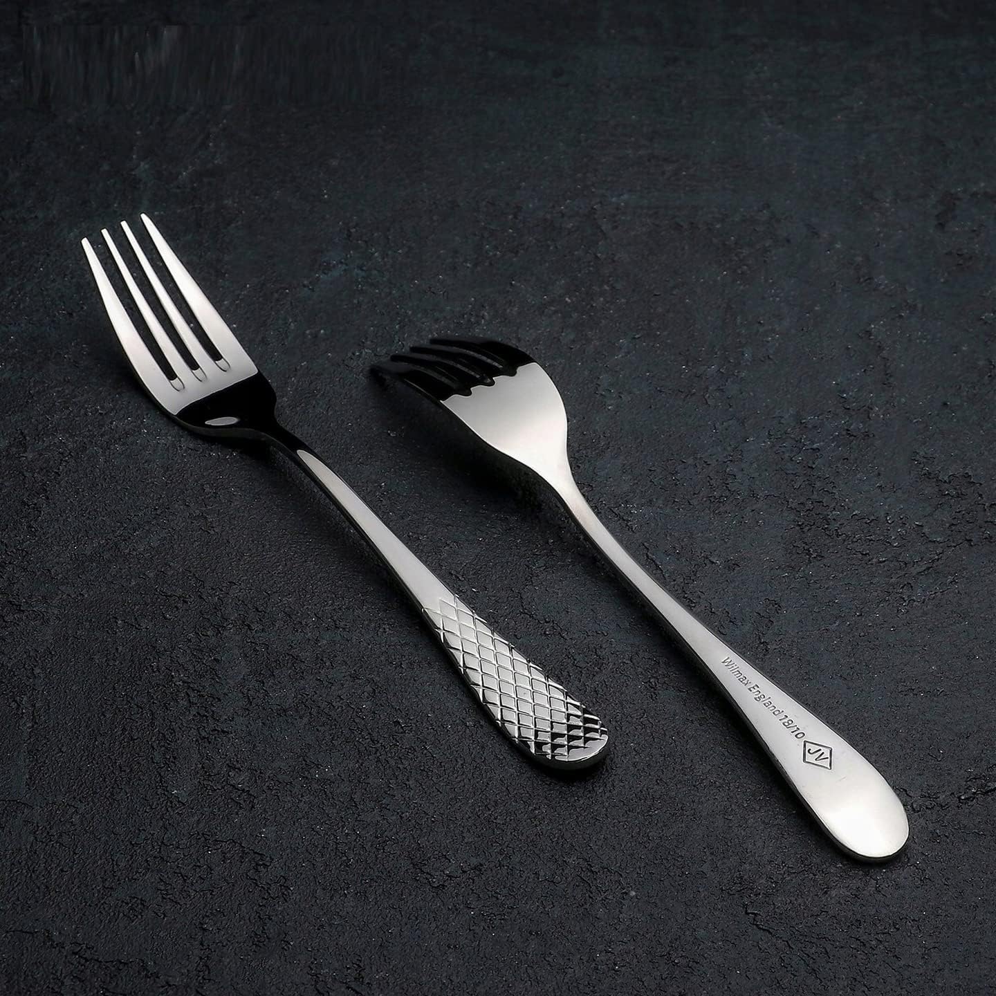 Wilmax Dessertgabel-Set, 2-teilig, 16 cm Edelstahl WL-999217/2B