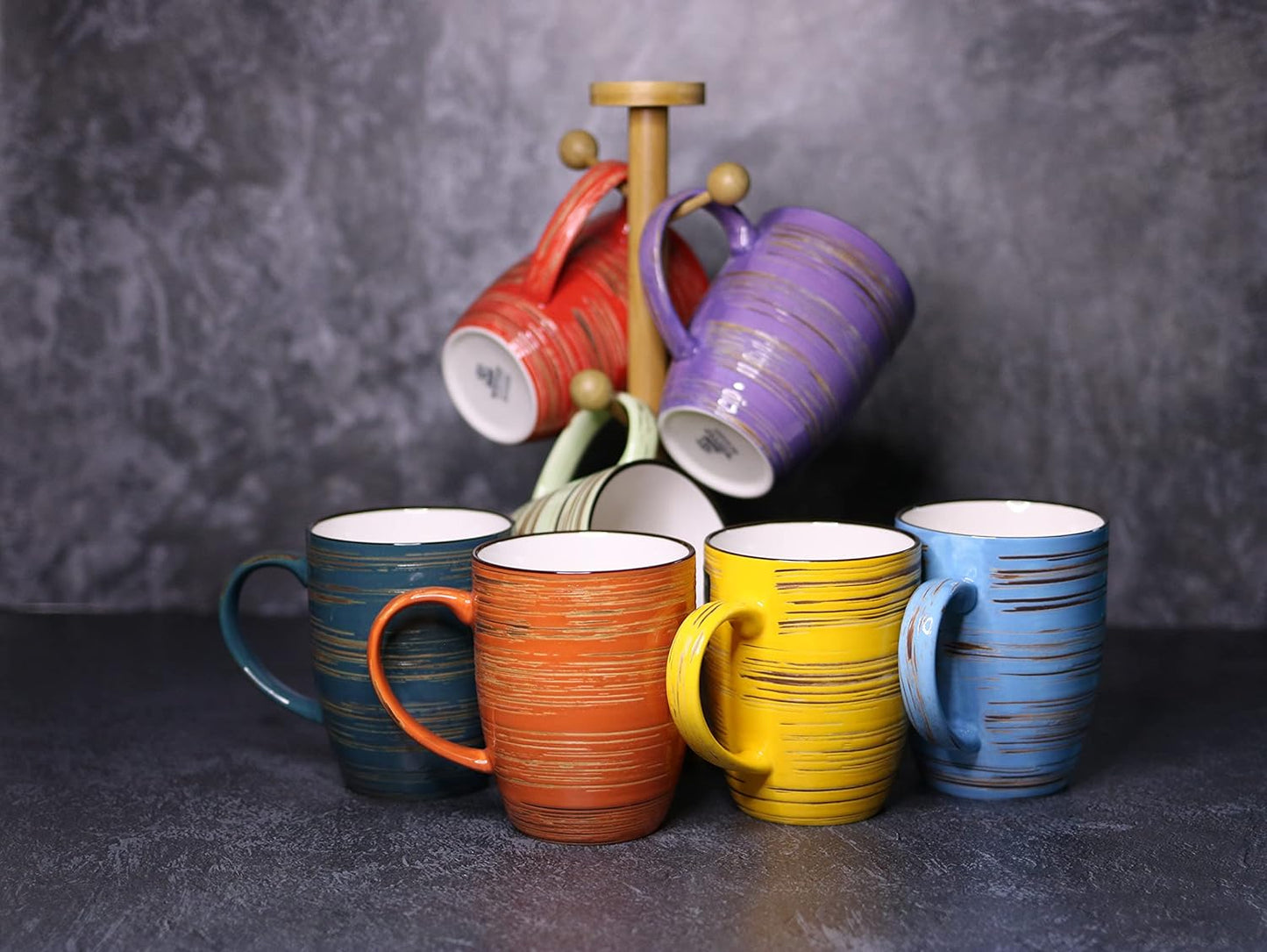 Wilmax ColorBoom Beker 460 ml, 6-delige Set WL-669337/A6