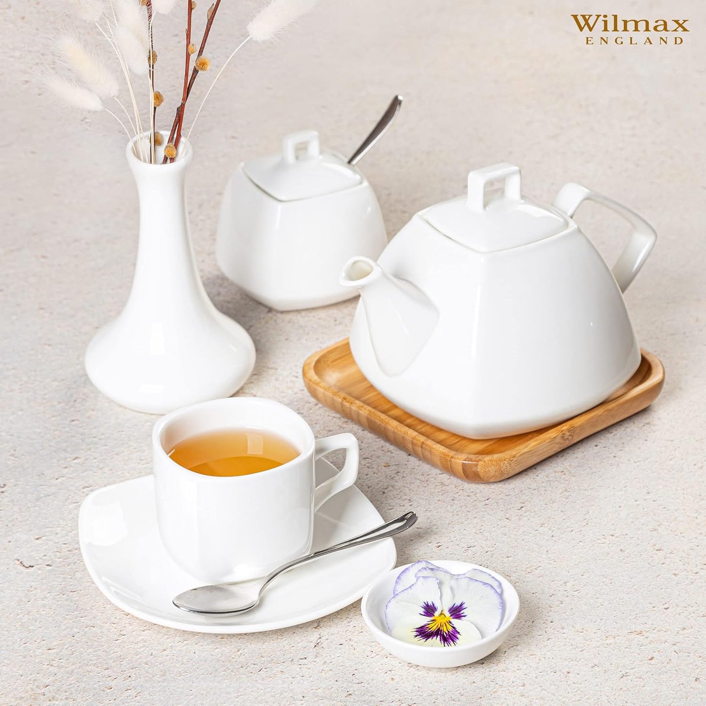 Wilmax England Theepot 1050 ml Wit Porselein