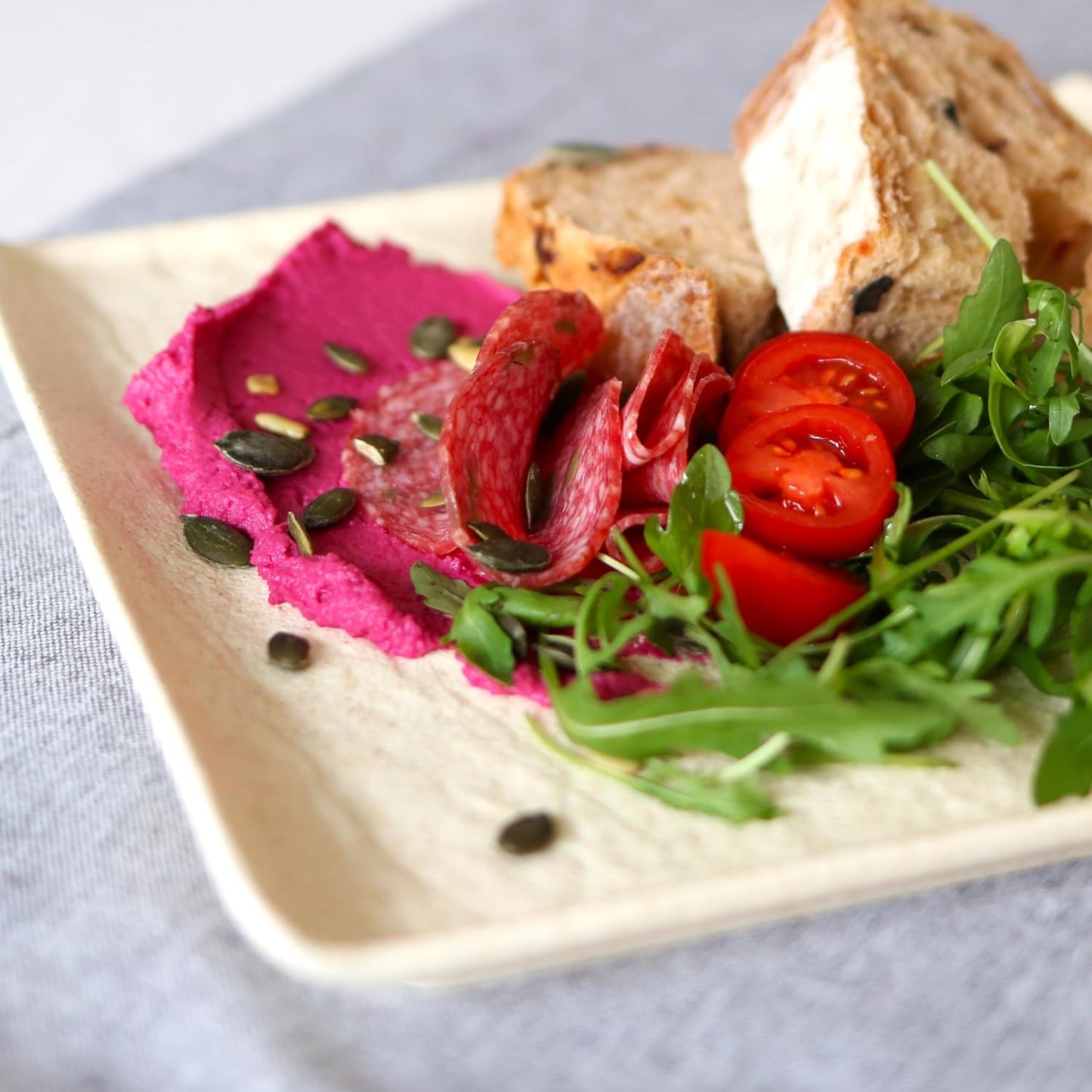 Wilmax Sandstone Quadratische Teller 21.5 cm (2er Set) WL-661306/A2