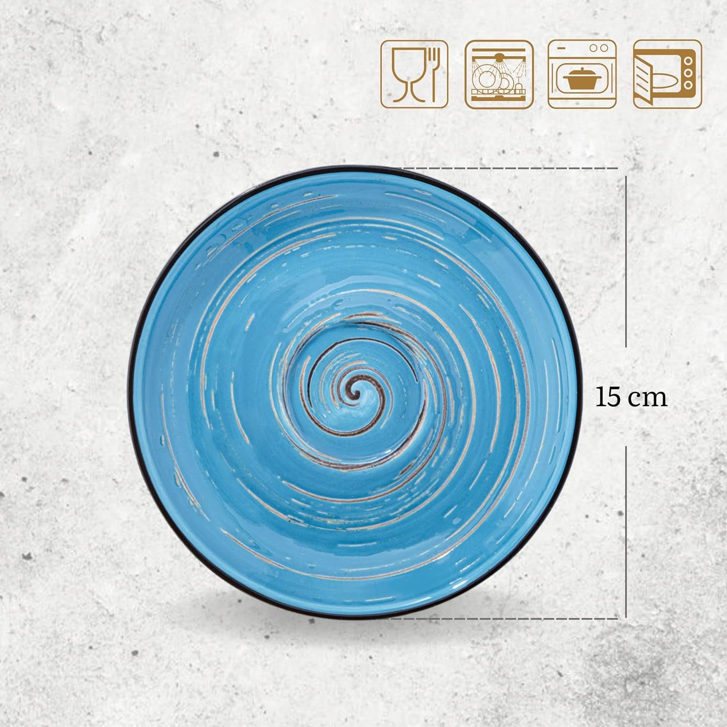 Wilmax England Dish 15 cm Blue Porcelain WL-669636/B