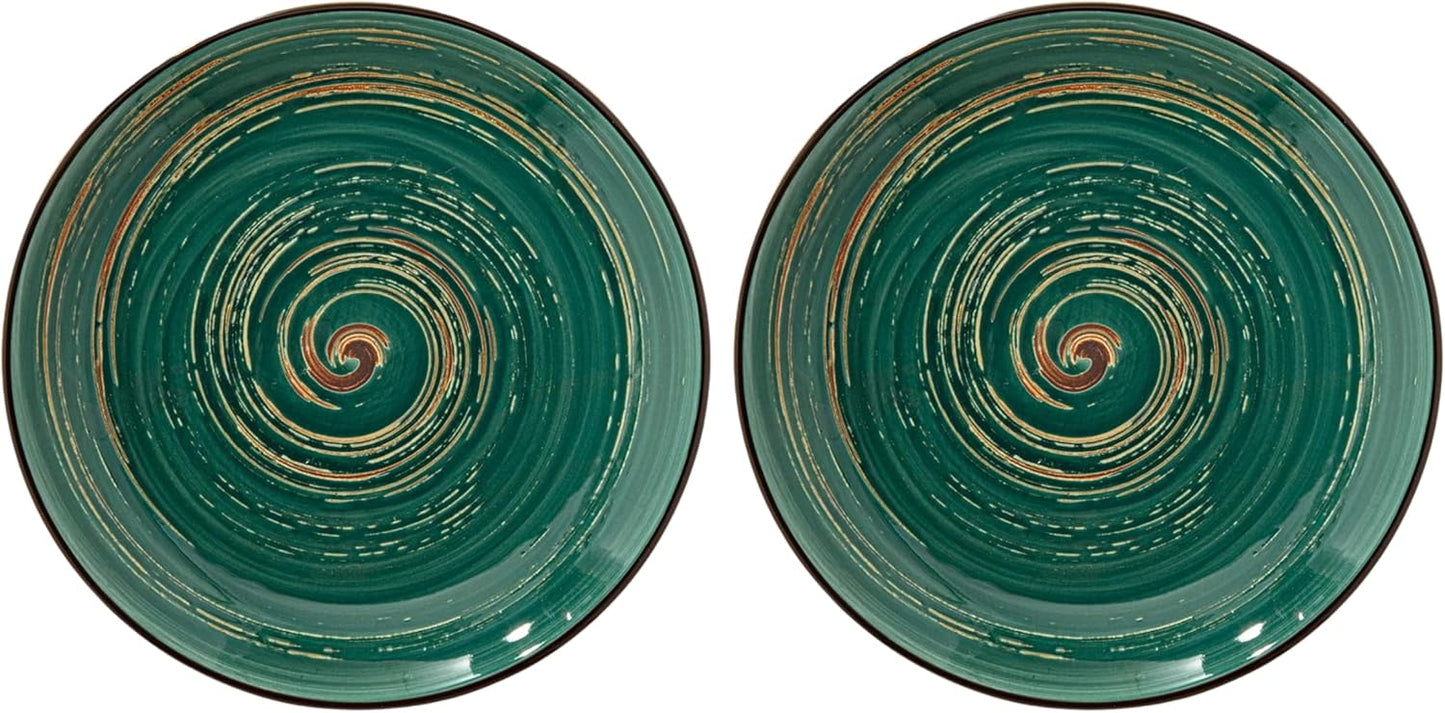 Wilmax Plate 25.5 cm Green Porcelain 2-piece WL-669514/A2