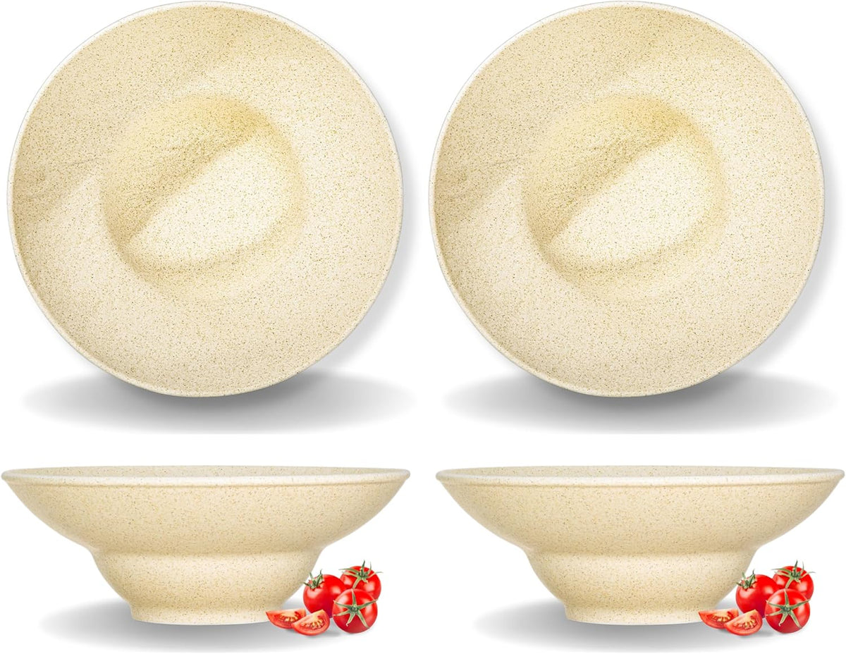 Wilmax Diep Bord 22.5 cm 1100 ml 2-delige Set Sandstone