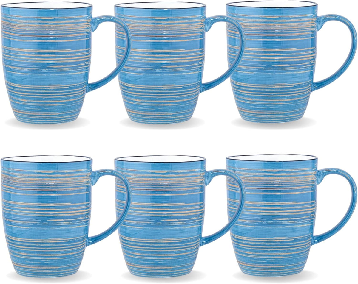 Wilmax England Mokken Porselein Blauw 460ml (6 st) A6