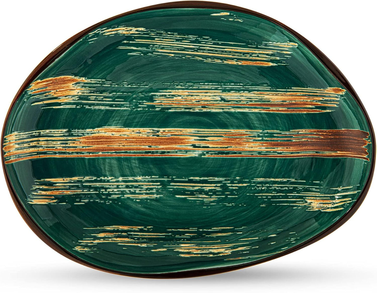 Wilmax England Serving Platter Green Porcelain 33x24.5 cm