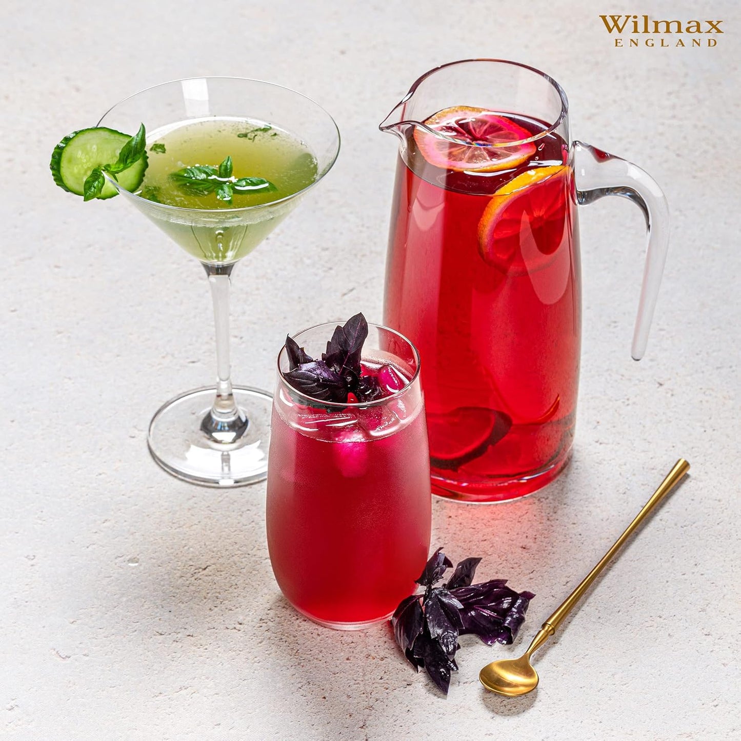 Wilmax Glaskrug 1000 ml – Hochwertiges Glas WL-888306/1C