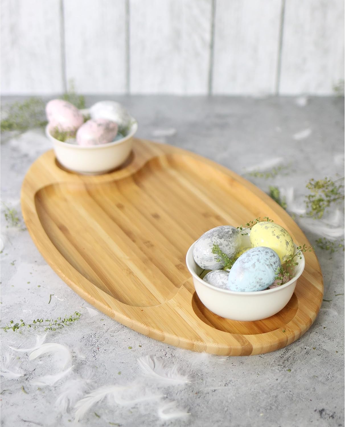 Wilmax 3-teilige Bambus-Servierplatte, 50.5 x 28 cm – WL-771198/A