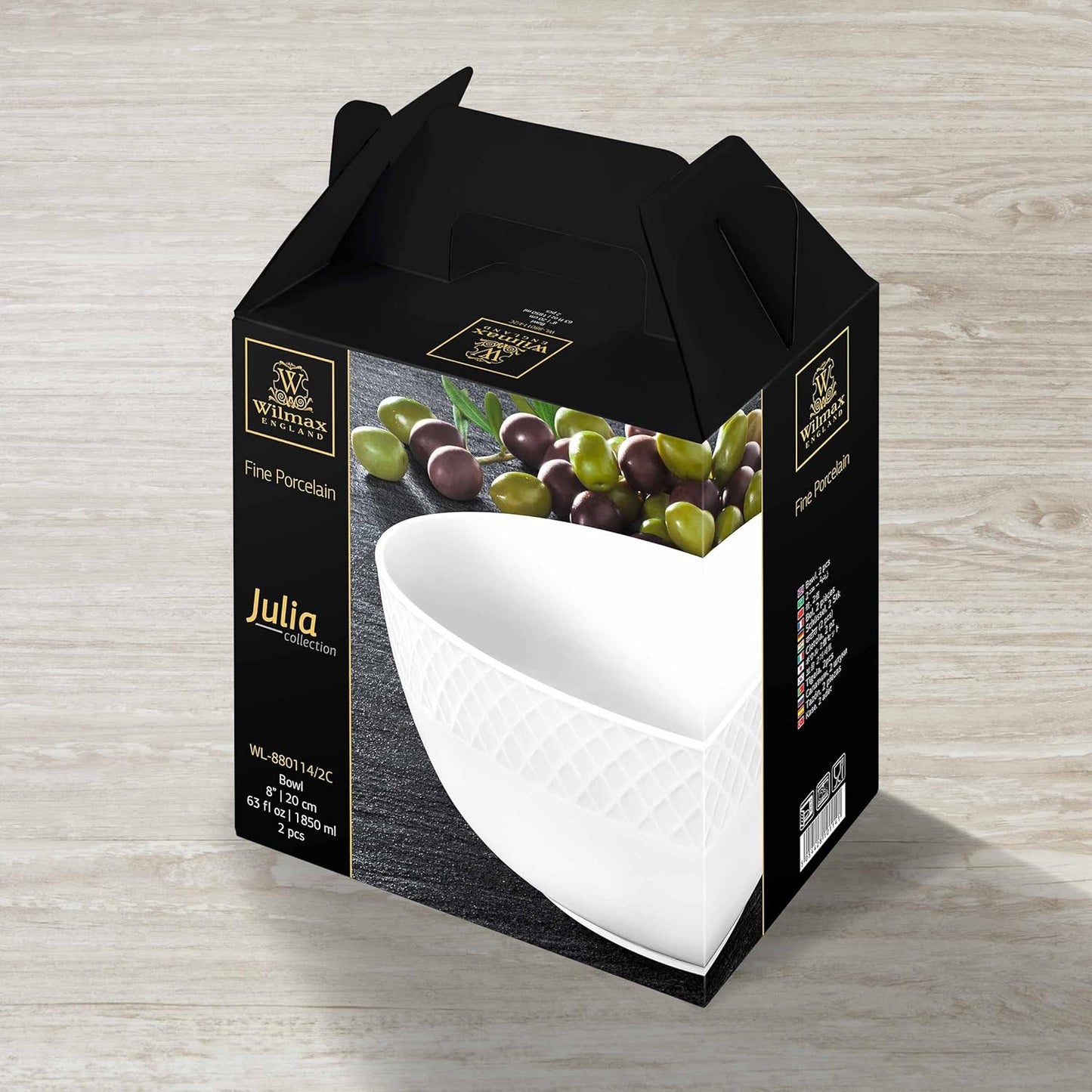 Wilmax England Schaal 20 cm Wit Porselein WL-880114/1C