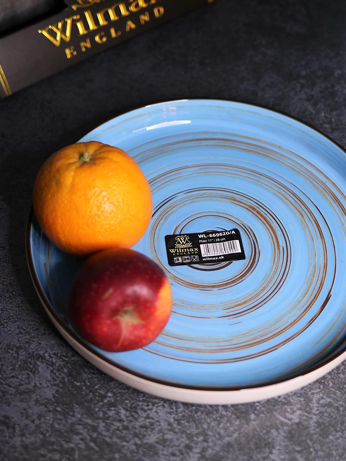 Wilmax England Porcelain Plate 28 cm Blue WL-669620/A