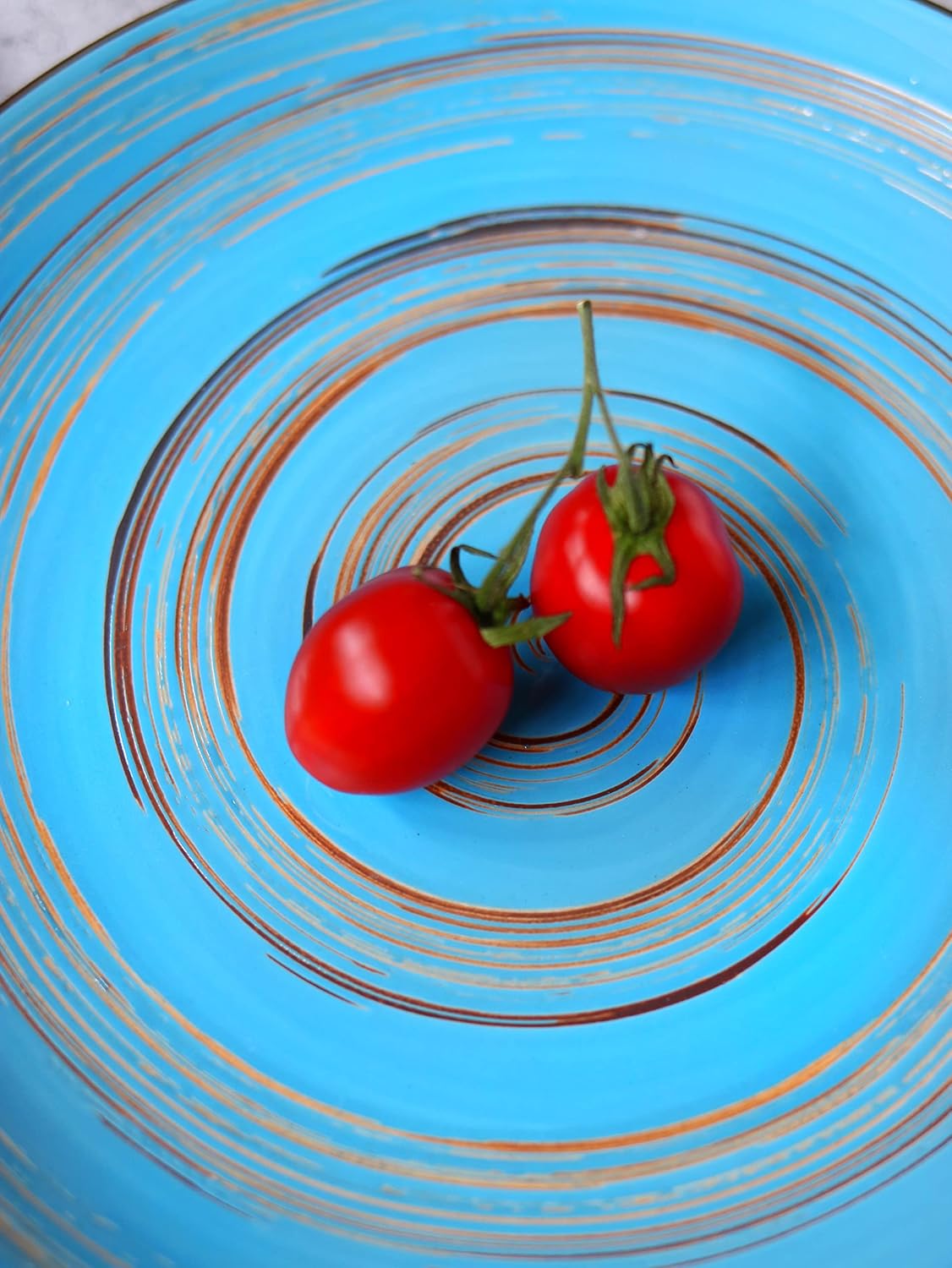 Wilmax Runder Teller Blau 25 cm – Elegantes Design für Speisen – WL-669614/A2