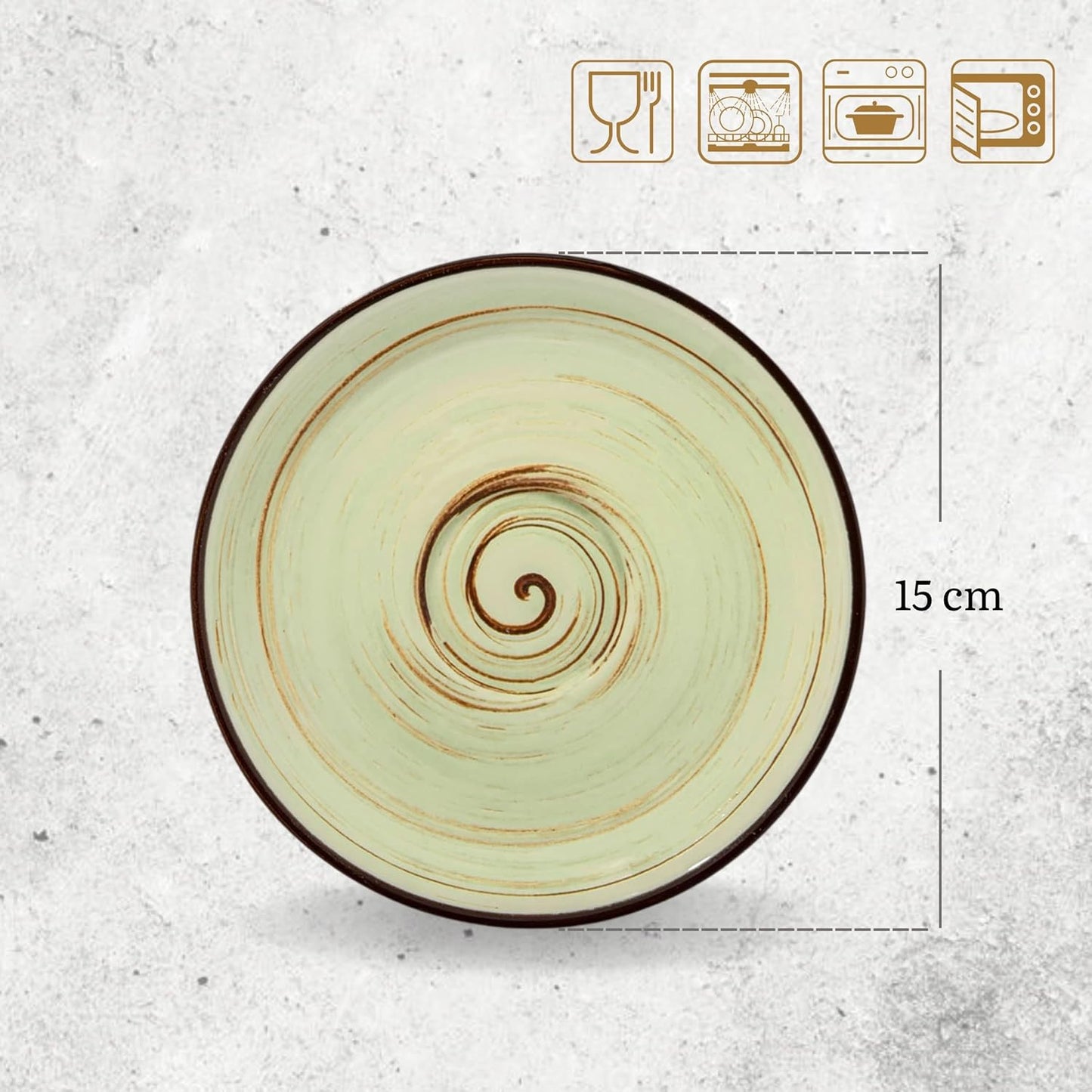 Wilmax England Dish 15cm Pistachio Porcelain WL-669136/B