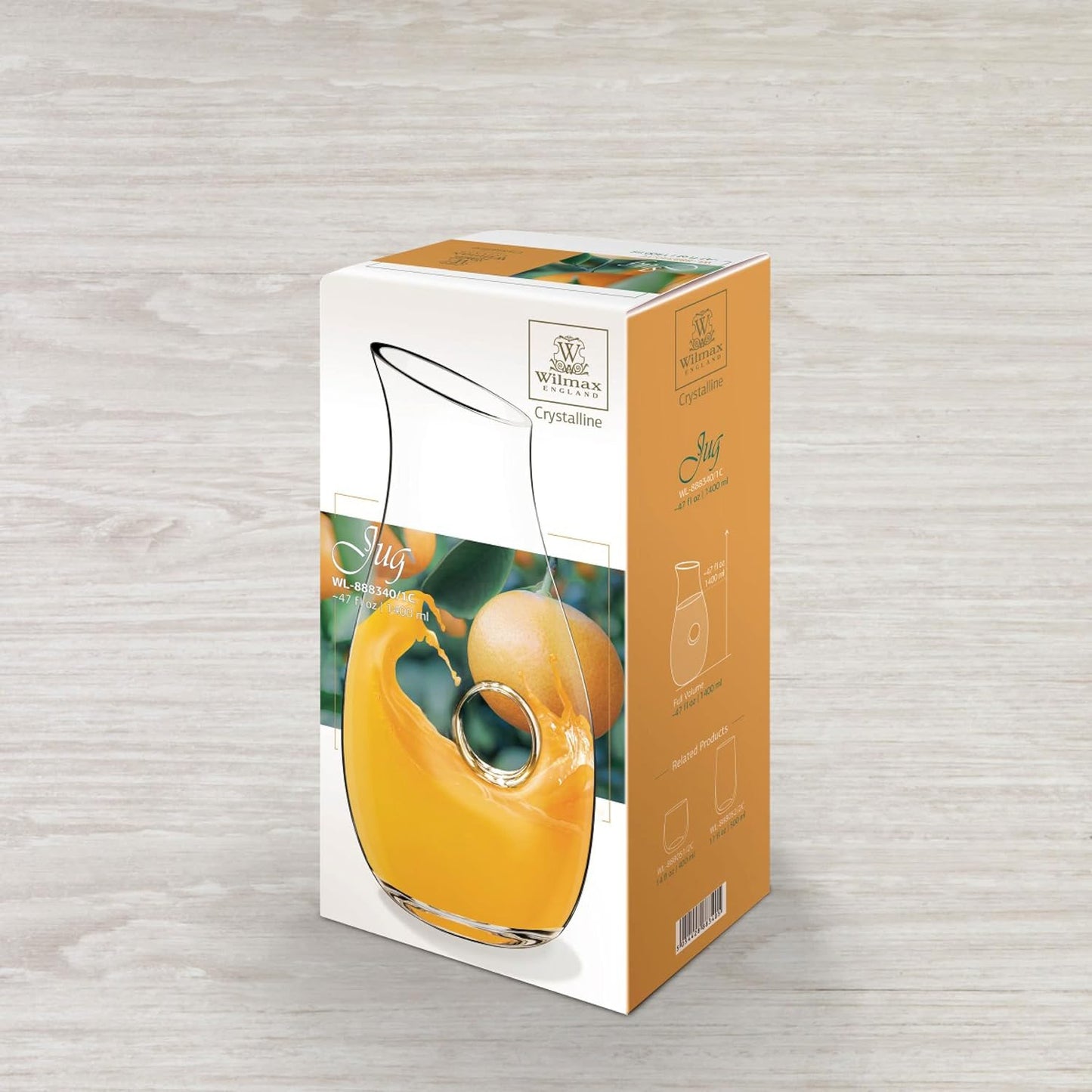 Wilmax Karaffe aus bleifreiem Kristallglas 1400 ml WL-888340/1C