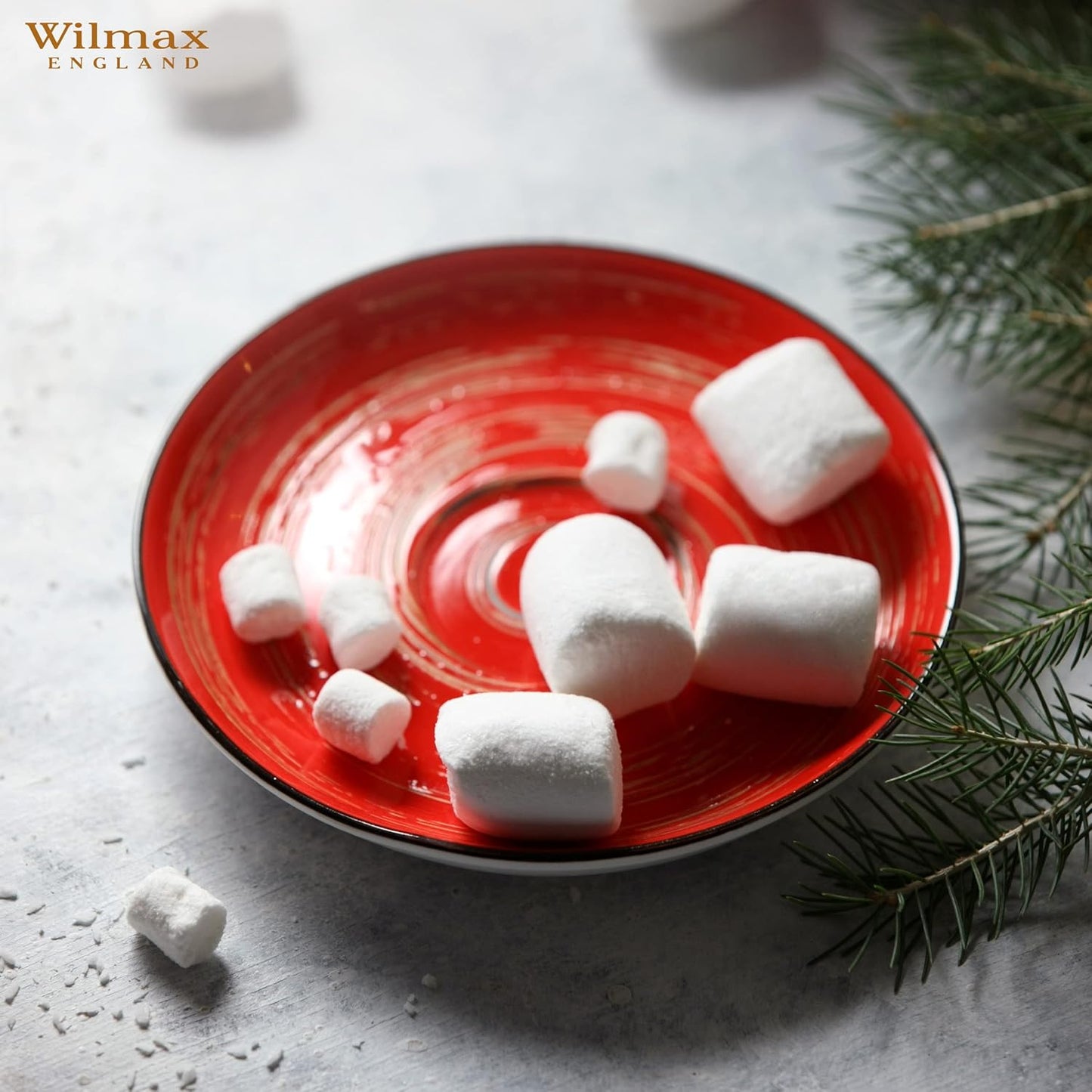 Wilmax Ondertasse 15 cm Rood Porselein WL-669236/B