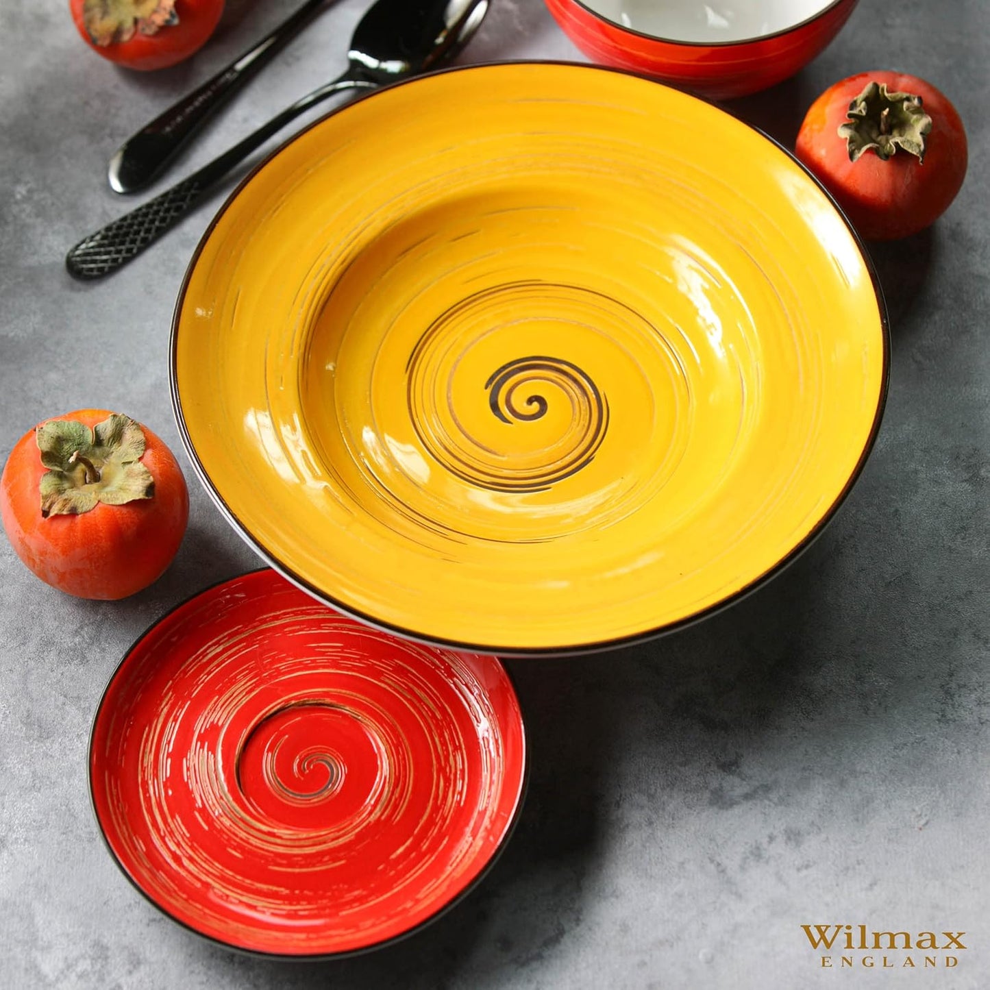 Wilmax Ondertasse 15 cm Rood Porselein WL-669236/B