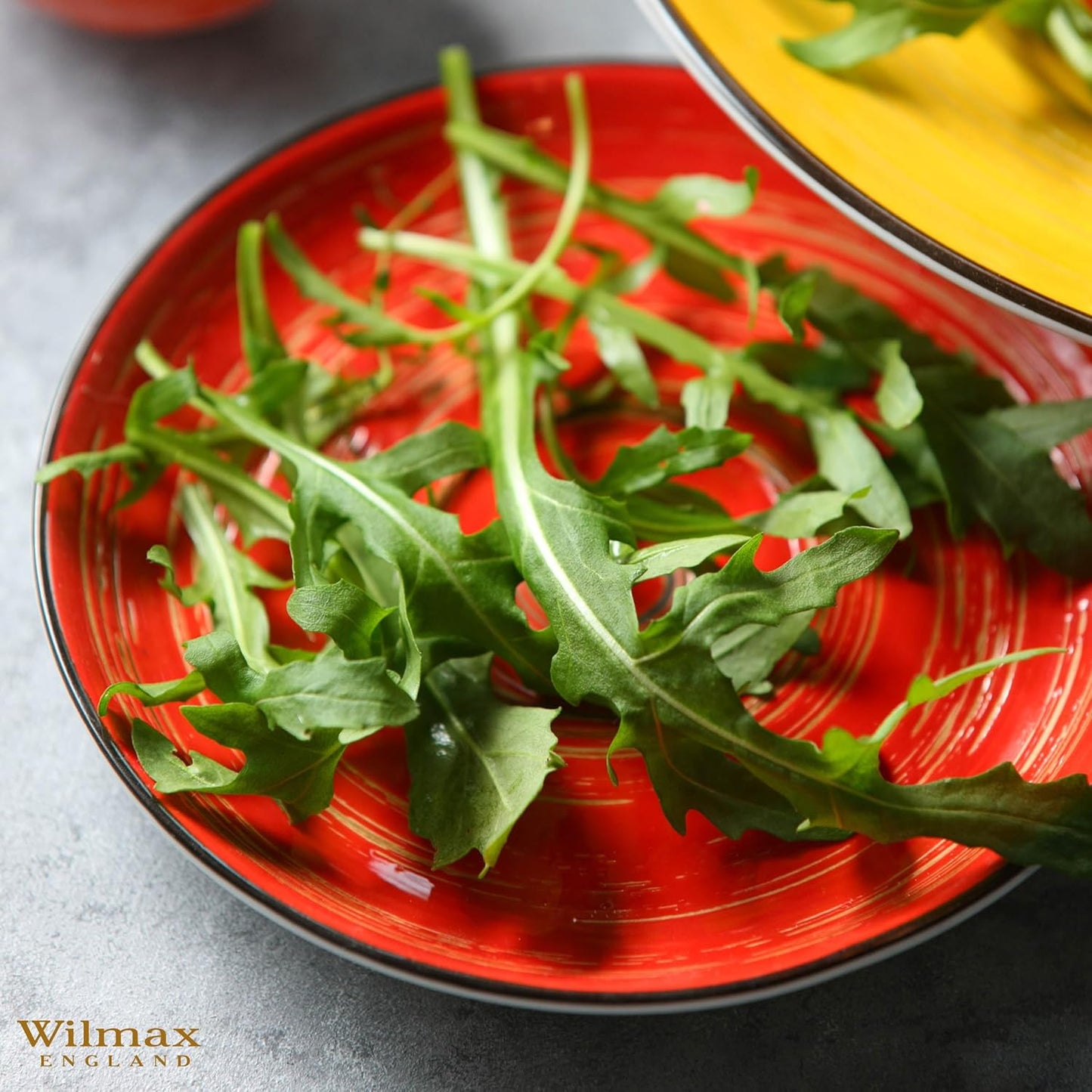 Wilmax Porzellan Untertasse, 15 cm, Spiral Red Kollektion, WL-669236/B