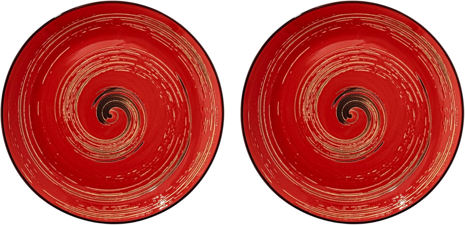 Wilmax SPIRAL Runder Teller 25 cm rot kratzfest WL-669214/A2
