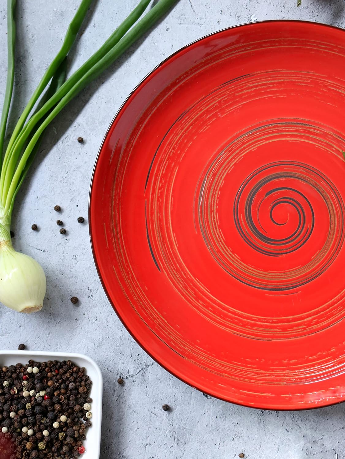 Wilmax SPIRAL Runder Teller 25 cm rot kratzfest WL-669214/A2