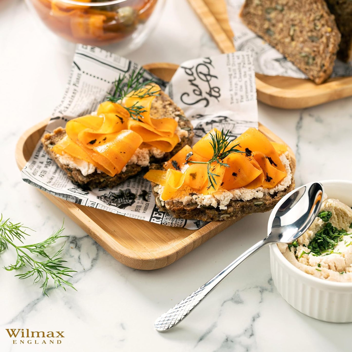 Wilmax Bambus Teller, 15 x 15 cm, WL-771019/A