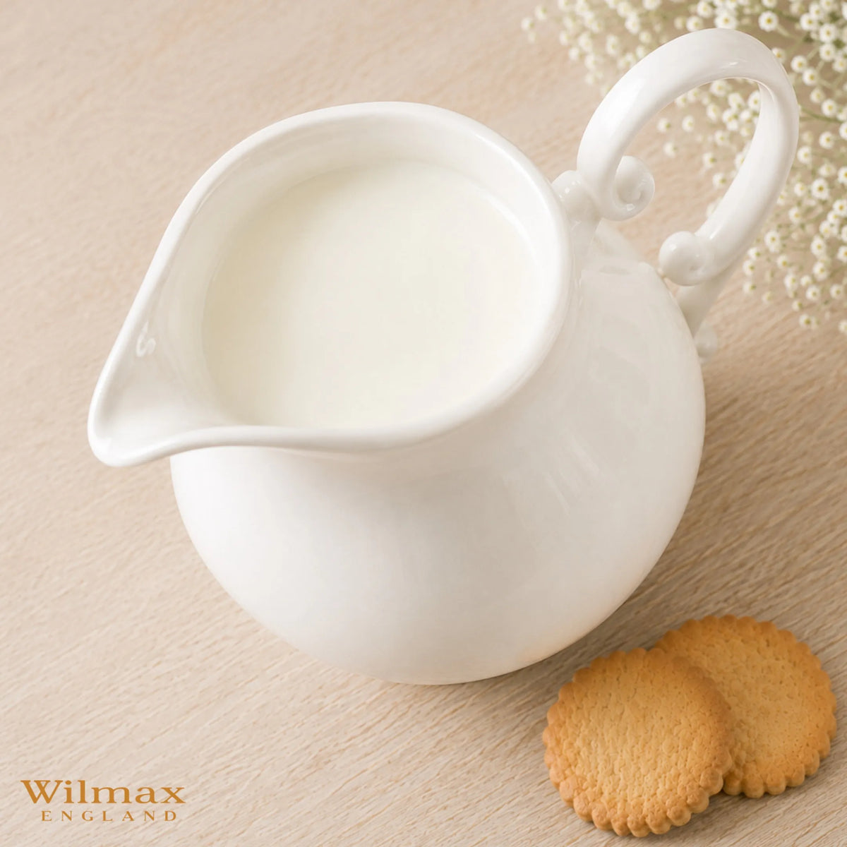 Wilmax Melkkannetje 290 ml Wit Porselein