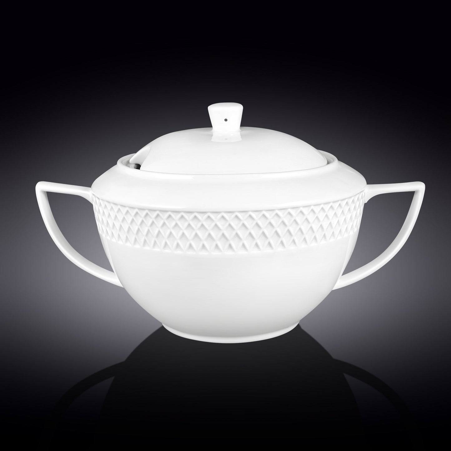 Wilmax Soepterrine 2800 ml Wit Porselein WL-880101511/A