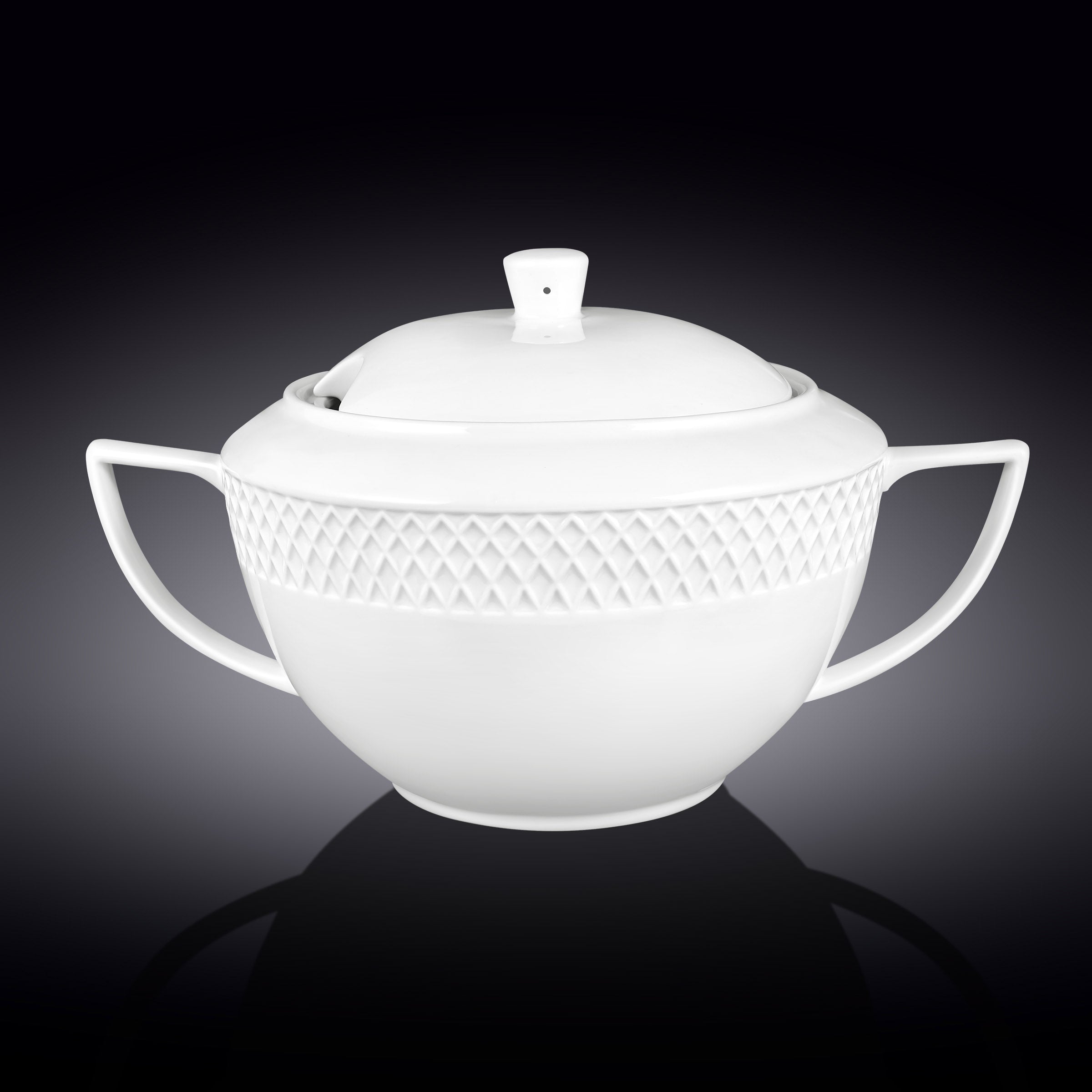 Wilmax Soepterrine 2800 ml Wit Porselein WL-880101511/A