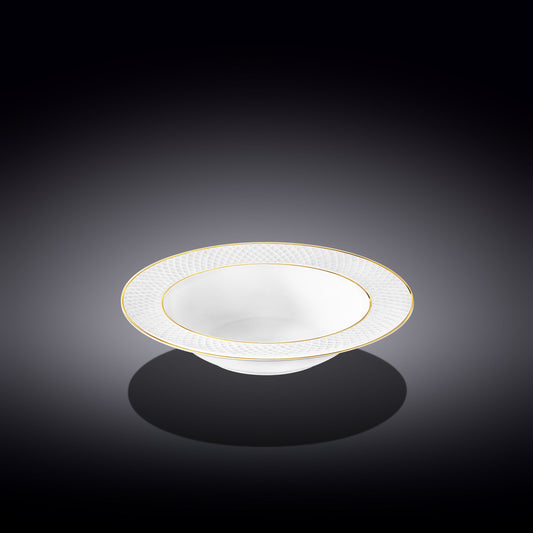 Wilmax Dieper Bord 22,5 cm Wit Porselein Gouden Rand