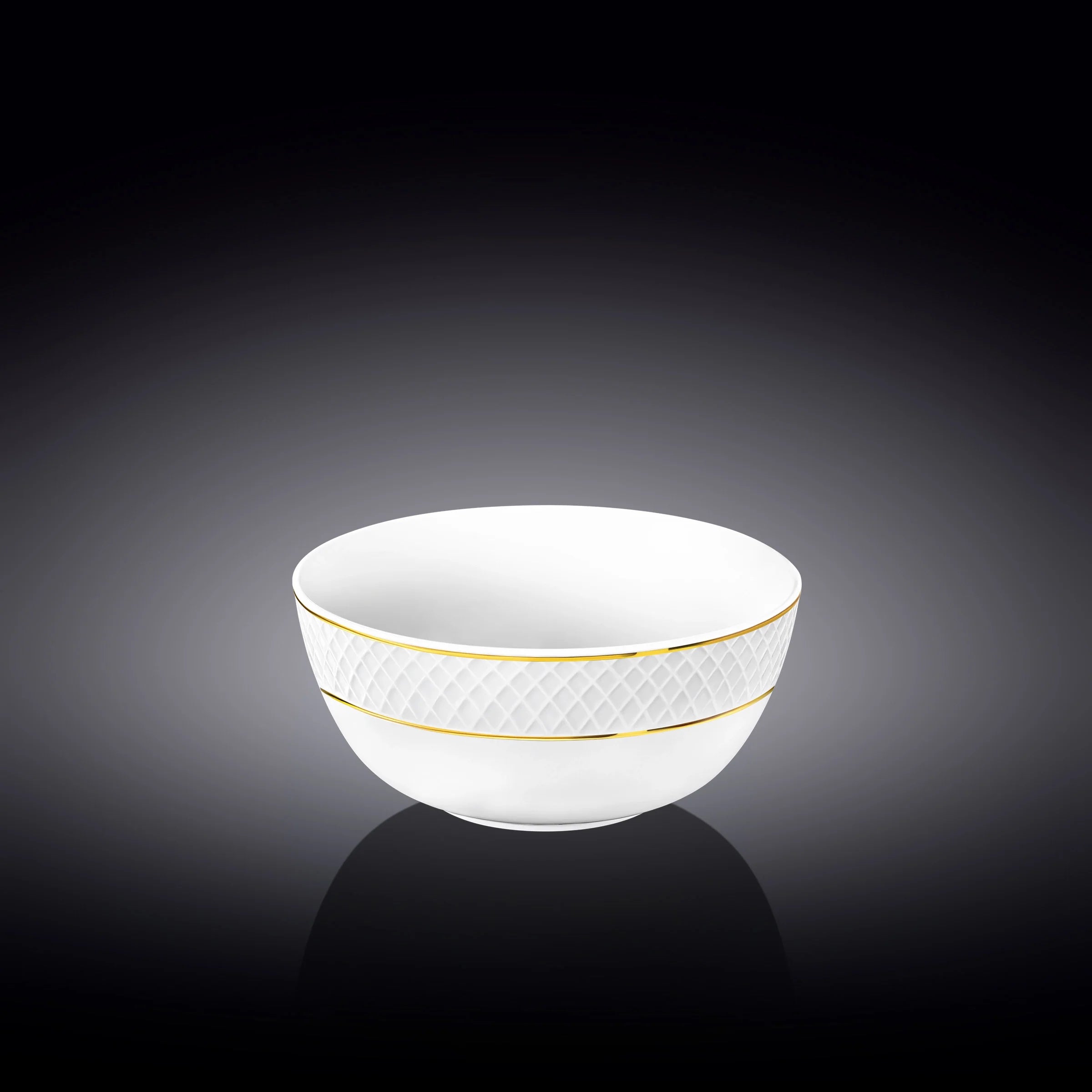 Wilmax England Schaal 12 cm Wit Porselein met gouden rand