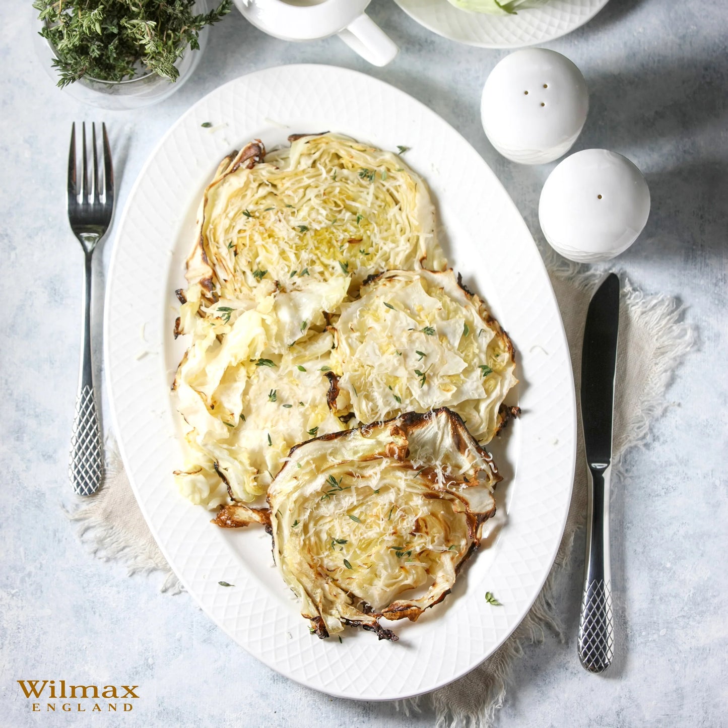 Wilmax Ovaler Servierteller 35 x 25 cm Porzellan WL-880103/A