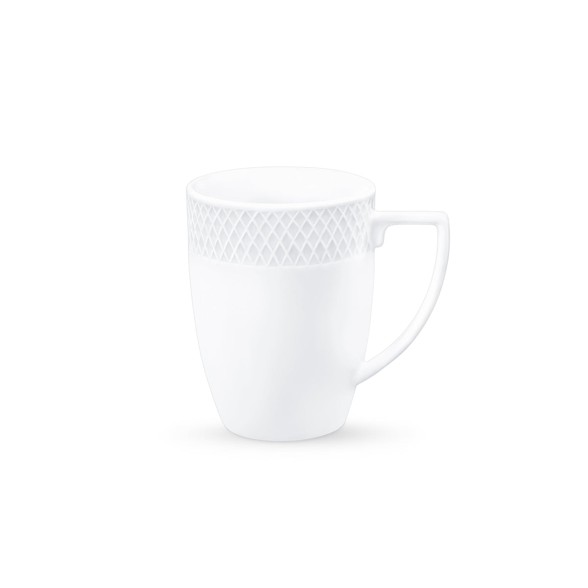 Wilmax Mok 350 ml Wit Porselein 2-delige set