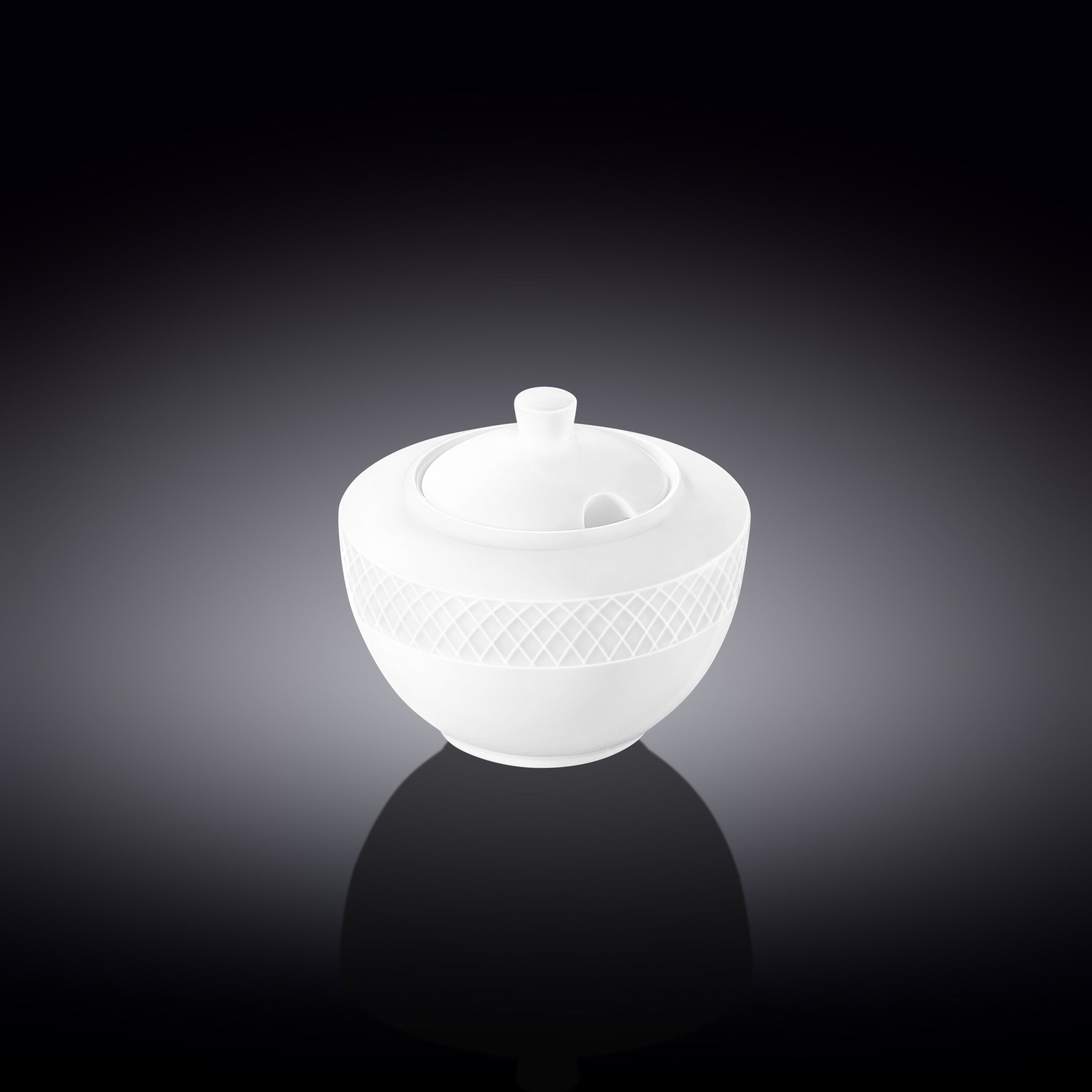Wilmax England Suikerpot 340 ml Wit Porselein WL-880115/A