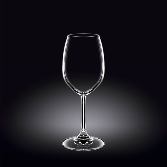 Wilmax Wine Glass 350 ml Crystal Glass Transparent Set of 6