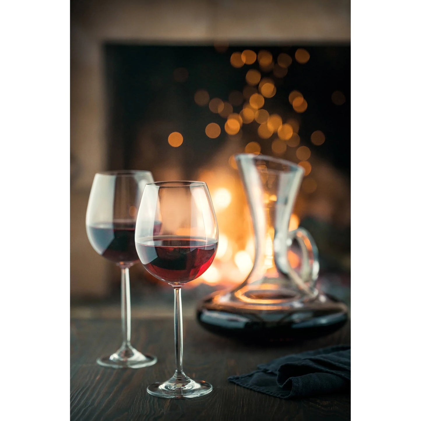 Wilmax Crystal Glass Wine Glasses Transparent 420 ml (Set of 6)